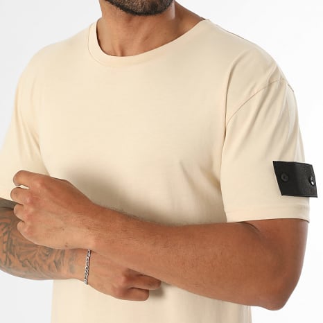 Classic Series - Ensemble Tee Shirt Et Short Jogging Patch 4228 Beige