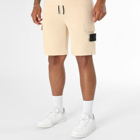 Classic Series - Ensemble Tee Shirt Et Short Jogging Patch 4228 Beige