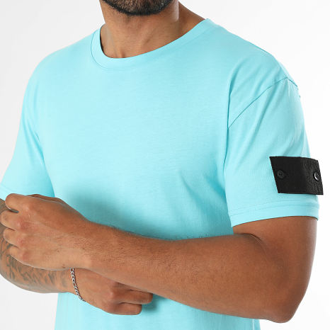 LBO - Ensemble Tee Shirt Et Short Jogging Patch 4229 Turquoise