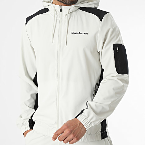 Sergio Tacchini - Ensemble De Survêtement Arcata 41449 41450 Beige Noir