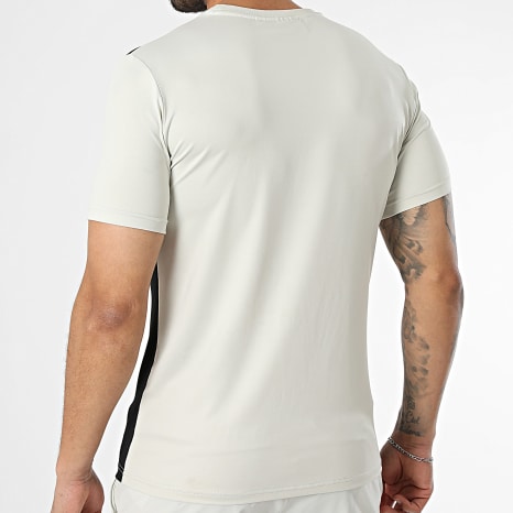 Sergio Tacchini - Ensemble Tee Shirt Et Short Jogging Arcata 41448 41451 Beige Noir