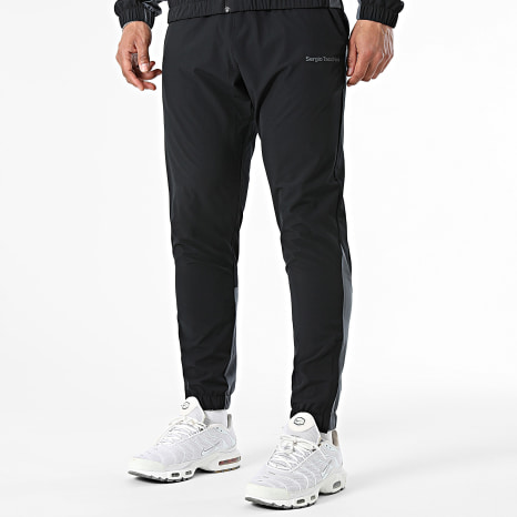 Sergio Tacchini - Ensemble De Survêtement Arcata 41449 41450 Noir Gris Anthracite