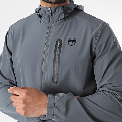 Sergio Tacchini - Ensemble De Survetement Pelle 41129 41130 Gris Anthracite