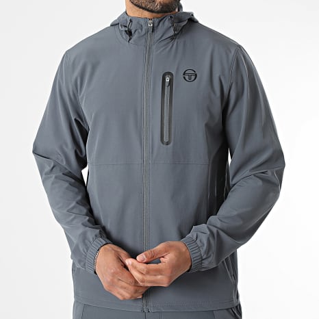 Sergio Tacchini - Ensemble De Survetement Pelle 41129 41130 Gris Anthracite