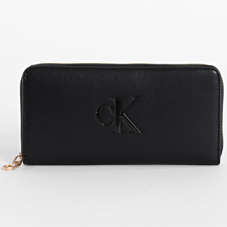 Calvin Klein - Bold CK Women's Wallet Long Zip Around F1077 Black Gold
