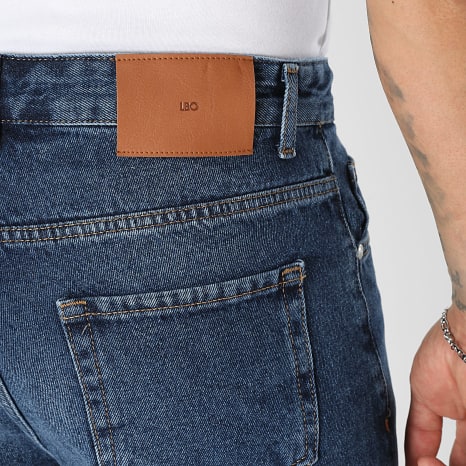 LBO - Short Jean Baggy 4243 Bleu Brut