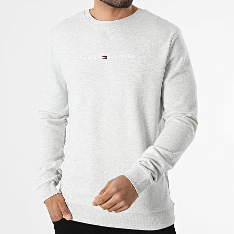 Tommy Hilfiger - Sudadera Crewneck 3666 Gris Jaspeado