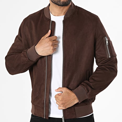 Frilivin - Chaqueta Bomber Cremallera 039 Marrón