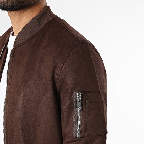 Frilivin - Chaqueta Bomber Cremallera 039 Marrón