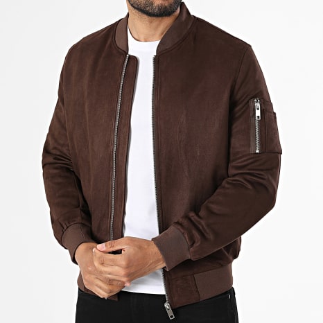 Frilivin - Chaqueta Bomber Cremallera 039 Marrón