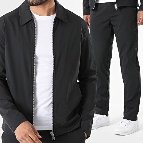 Frilivin - Conjunto Chaqueta con cremallera y pantalón chándal F08 Azul marino