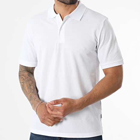 Jack And Jones - Lot De 2 Polos Manches Courtes Kane Blanc Noir