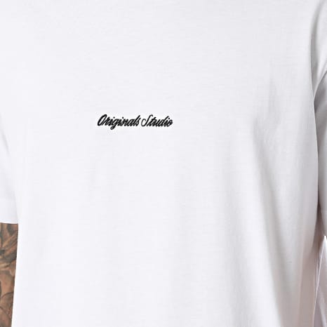 Jack And Jones - Conjunto Camiseta Oversize y Pantalón Jogging Norrebro Blanco Gris