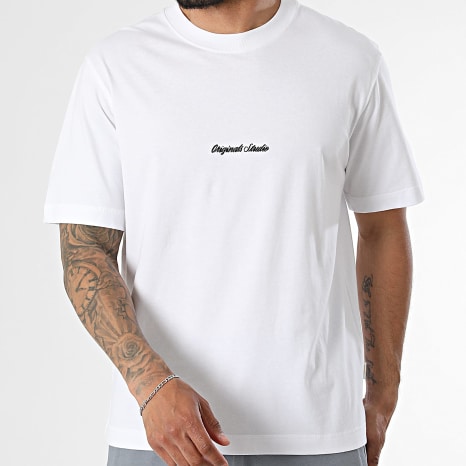Jack And Jones - Conjunto Camiseta Oversize y Pantalón Jogging Norrebro Blanco Gris