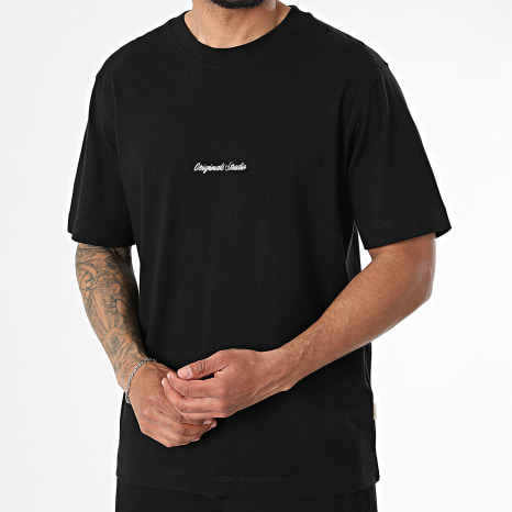 Jack And Jones - Conjunto Camiseta Oversize Y Pantalón Corto De Chándal Norrebro Negro