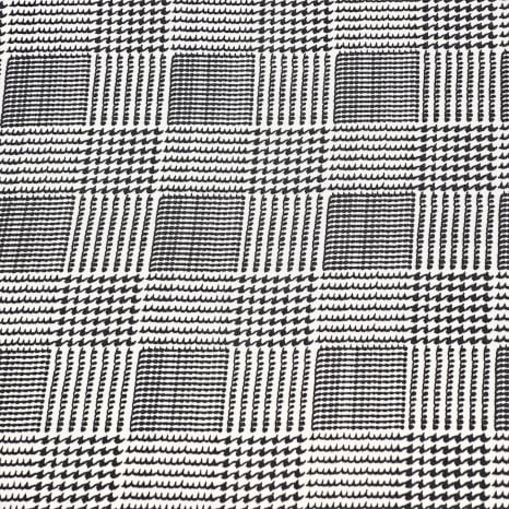 Frilivin - Pañuelo A Cuadros L20 Negro Beige Claro