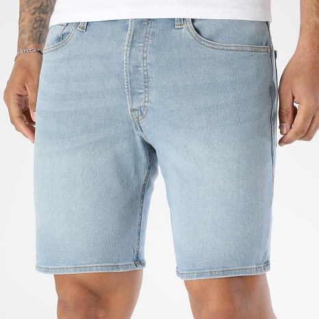 Jack And Jones - Calção de jogging Calça jean Regular Fit Rick Original Azul Denim