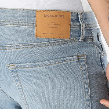 Jack And Jones - Calção de jogging Calça jean Regular Fit Rick Original Azul Denim