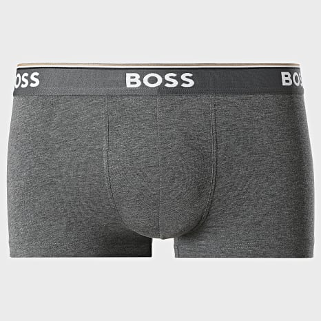 BOSS - Pack de 3 Boxers 50475274 Negro Gris Jaspeado Gris Antracita Jaspeado
