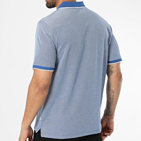 Jack And Jones - Polo Manga Curta Blualves Azul Chiné Mesclado