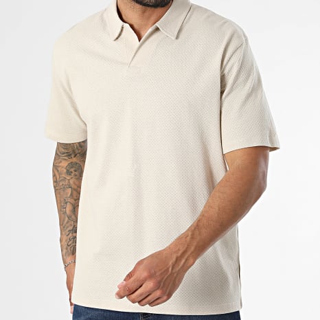 Jack And Jones - Pack de 2 Polos Manga Corta Devin Daytona Beige Negro