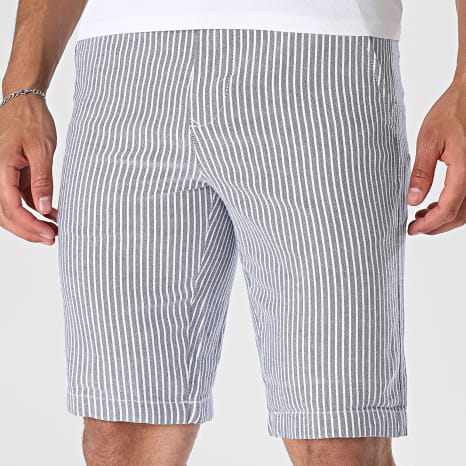 Classic Series - Short Regular Fit A Rayures Most Bleu Marine Blanc