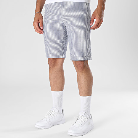 Classic Series - Short Regular Fit A Rayures Most Bleu Marine Blanc