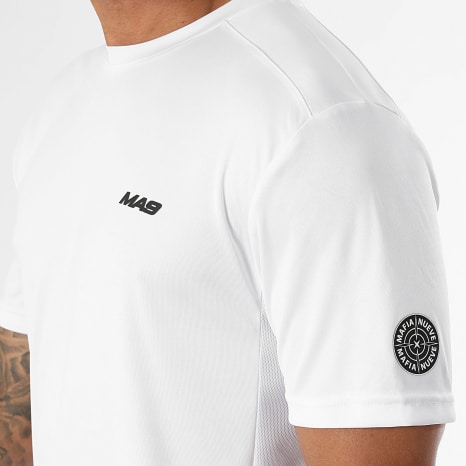 MA9 Mafia Nueve - Ensemble Tee Shirt Et Short Jogging Prime Active White Fresh Icy