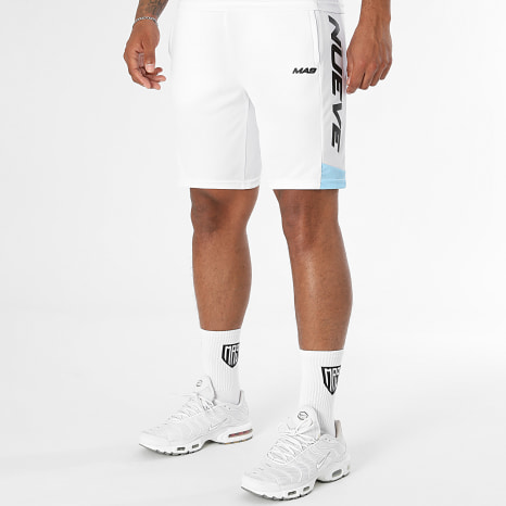 MA9 Mafia Nueve - Ensemble Tee Shirt Et Short Jogging Prime Active White Fresh Icy