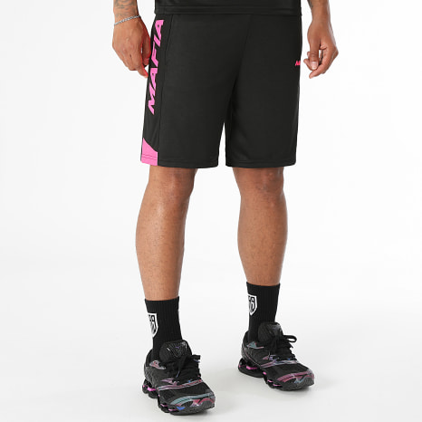 MA9 Mafia Nueve - Ensemble Tee Shirt Et Short Jogging Prime Active Black Pink