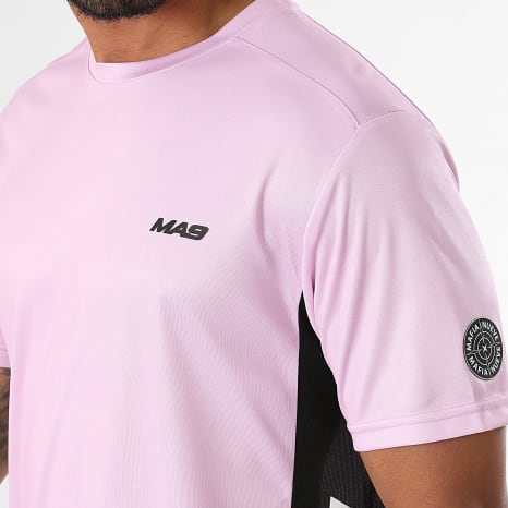 MA9 Mafia Nueve - Ensemble Tee Shirt Et Short Jogging Prime Active Pink Black