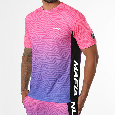 MA9 Mafia Nueve - Ensemble Tee Shirt Et Short Jogging Prime Active Electric Night