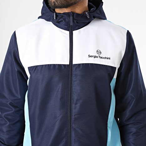 Sergio Tacchini - Ensemble De Survêtement Granada 41460 41461 Bleu Marine Blanc Bleu Clair