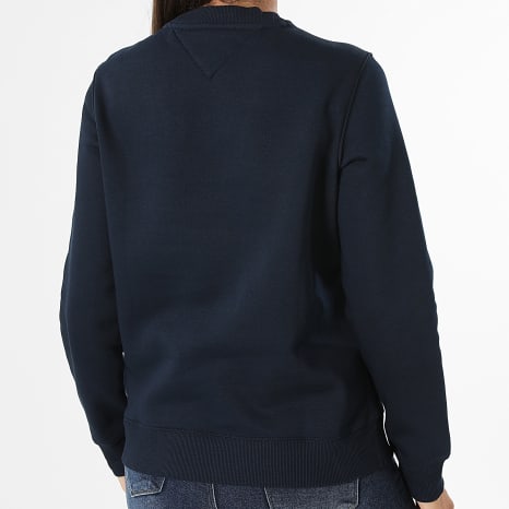 Tommy Jeans - Sweat Crewneck Femme Flag Crew 9959 Bleu Marine