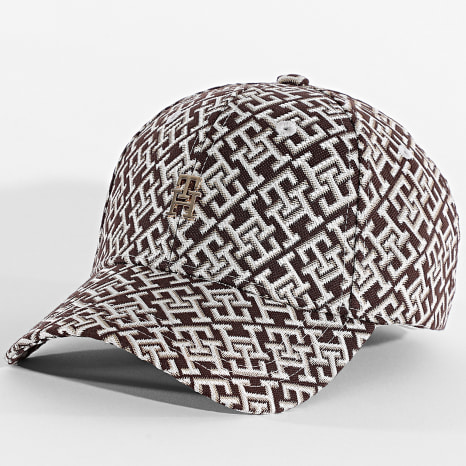 Tommy Hilfiger - Casquette Femme Monogram 8916 Marron Beige Doré