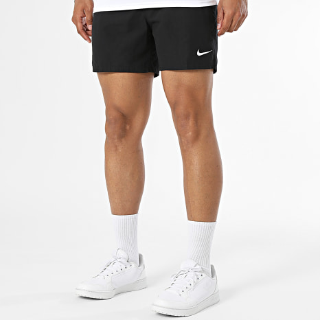 Nike - Ensemble Tee Shirt Et Short De Bain Nessa 586 560 Noir Blanc