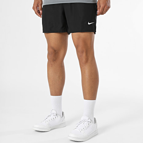Nike - Ensemble Tee Shirt Et Short De Bain Nessa 586 560 Noir Gris