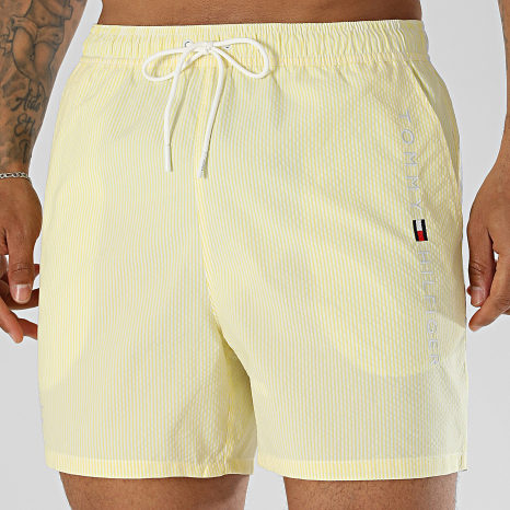 Tommy Hilfiger - Short De Bain A Rayures Medium Drawstring Ithaca 3839 Jaune