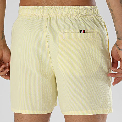Tommy Hilfiger - Short De Bain A Rayures Medium Drawstring Ithaca 3839 Jaune