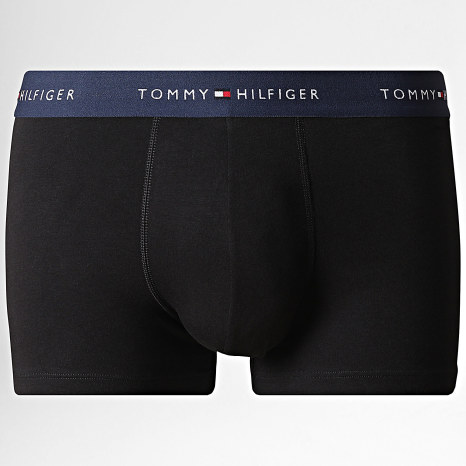 Tommy Hilfiger - Lot De 3 Boxers 3890 Noir Vert Kaki Bleu Marine Vert