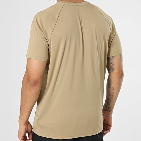 Nike - Ensemble Tee Shirt Et Short De Bain Nessa 586 560 Camel Noir