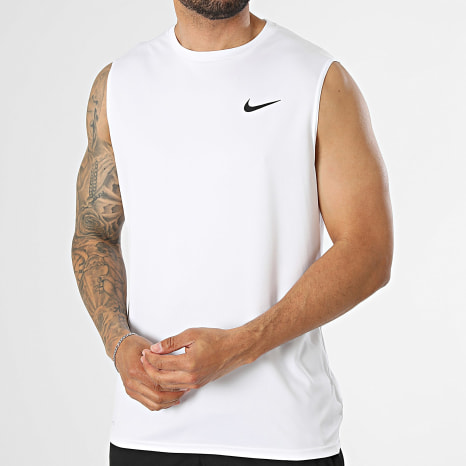 Nike - Ensemble Débardeur Et Short De Bain Nessa 585 560 Blanc Noir