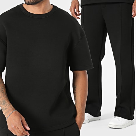 Ikao - Ensemble Tee Shirt Et Pantalon Jogging 674 Noir