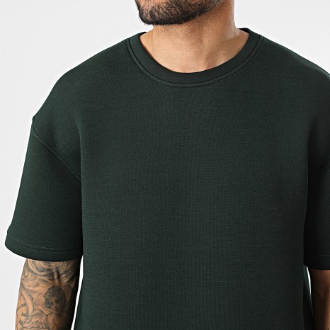 Ikao - Ensemble Tee Shirt Et Pantalon Jogging 674 Vert Foncé