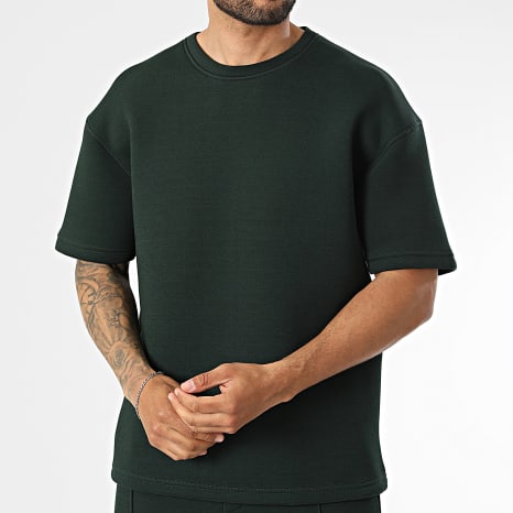 Ikao - Ensemble Tee Shirt Et Pantalon Jogging 674 Vert Foncé