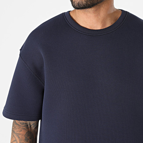 Ikao - Ensemble Tee Shirt Et Short Jogging 675 Bleu Marine