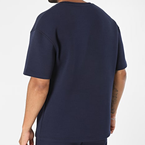 Ikao - Ensemble Tee Shirt Et Short Jogging 675 Bleu Marine