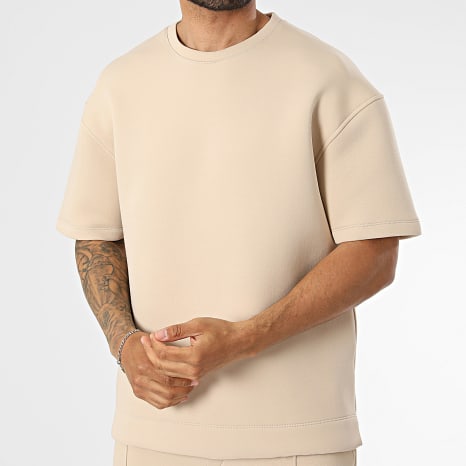 Ikao - Ensemble Tee Shirt Et Pantalon Jogging 674 Beige