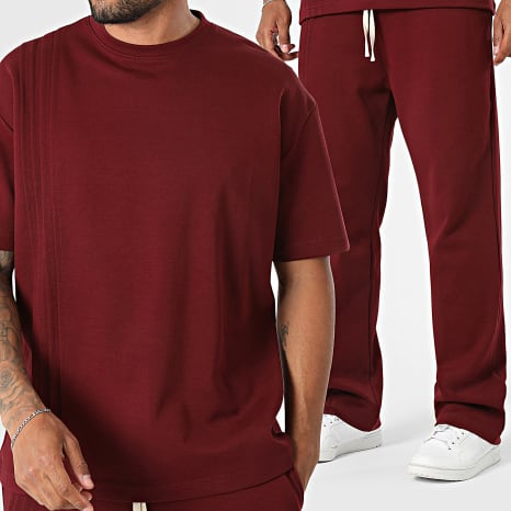 Ikao - Ensemble Tee Shirt Et Pantalon Jogging 138 Bordeaux