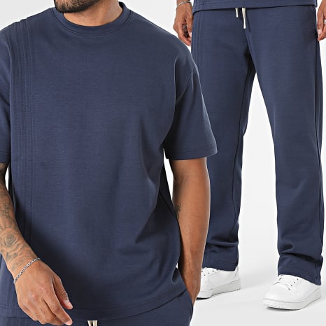 Ikao - Ensemble Tee Shirt Et Pantalon Jogging 138 Bleu Marine